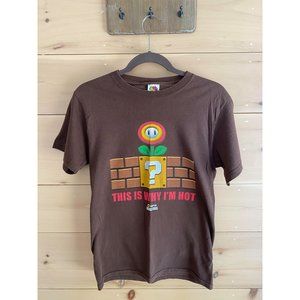 Super Mario Bros This Is Why I'm Hot Flower Shirt